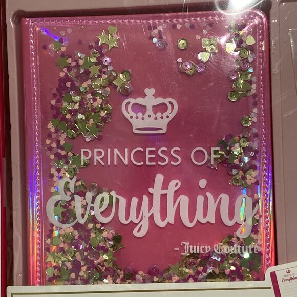 Juicy Couture Journal Set Princess Of Everything Fashion Pen Stickers 19PCS - Picture 3 of 10